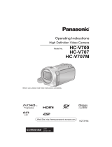 Panasonic HC-V707M Owner's manual