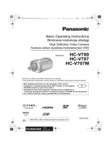 Panasonic HCV707EP Owner's manual