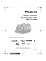 Panasonic HDCHS100 Operating instructions