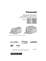 Panasonic HDCTM80EP Owner's manual