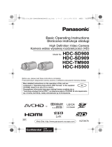 Panasonic HDCSD900EP Quick start guide