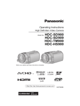 Panasonic HDCSD909EP Operating instructions