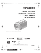 Panasonic HDC SD10 Owner's manual