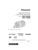 Panasonic HDCSD40EP Operating instructions