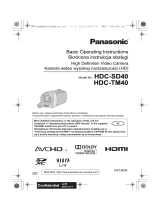 Panasonic HDCSD40EP Quick start guide