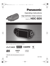 Panasonic HDCSD5 Operating instructions