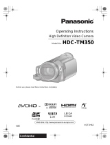 Panasonic HDCTM350 Owner's manual