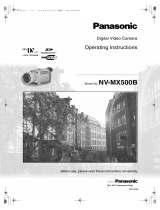 Panasonic NVMX500B Operating instructions