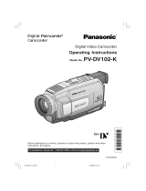 Panasonic PVDV102K Operating instructions