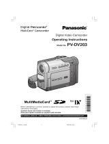 Panasonic PVDV203 Operating instructions