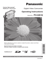 Panasonic PVGS16 User manual