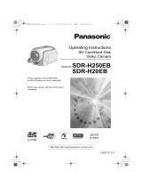 Panasonic SDRH20EB User manual