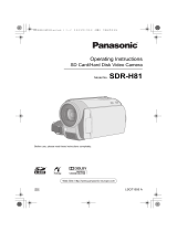 Panasonic SDRH81 Operating instructions