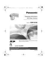 Panasonic SDRS100 Operating instructions