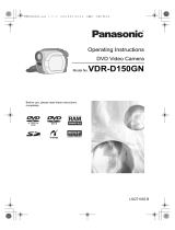 Panasonic VDRD150GN Operating instructions