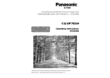 Panasonic CQDF701W User manual