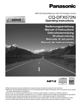Panasonic cqdfx 572 User manual
