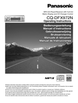 Philips Car Stereo System CQ-DFX972N User manual