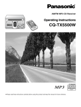 Panasonic CQTX5500W Owner's manual