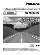 Panasonic CQ-SRX7000U User manual