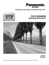 Panasonic CQVX2200W User manual