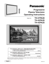 Panasonic TH42PA20UP Owner's manual