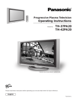 Panasonic TH42PA20E Owner's manual