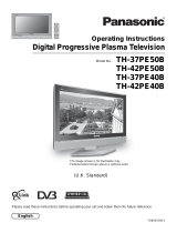 Panasonic TH37PE50B Owner's manual