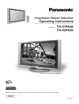 Panasonic TH37PA20 User manual