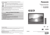 Panasonic TH37PV7EY Owner's manual