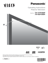 Panasonic TH42PV80P User manual