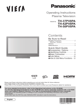 Panasonic TH37PV8PA Owner's manual