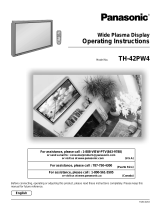 Panasonic TH-42PW4 User manual