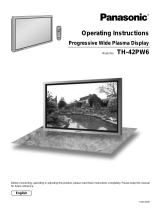 Panasonic TH42PW6LZ Operating instructions
