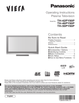 Panasonic TH42PY80P Operating instructions