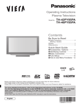 Panasonic TH46PY85PA Quick start guide