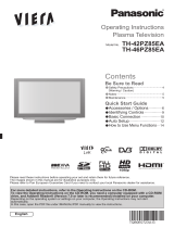 Panasonic TH42PZ85EA Operating instructions