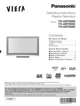 Panasonic TH42PZ80E Operating instructions