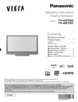 Panasonic TH46PZ8E Operating instructions