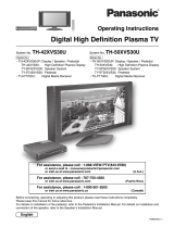 Panasonic TH50XVS30U Operating instructions