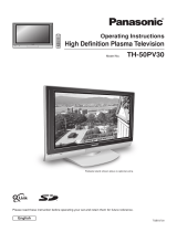 Panasonic TH50PV30E Owner's manual