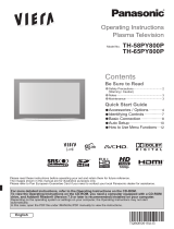 Panasonic TH58PY800P Quick start guide