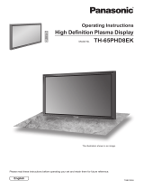 Panasonic TH-65PHD8EK Operating instructions