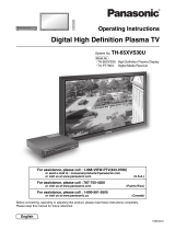 Panasonic TH65XVS30U Operating instructions