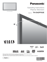 Panasonic THD42PF82E Operating instructions