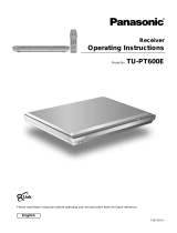 Panasonic TUPT600E Operating instructions