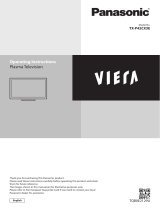 Panasonic TXP42CX3E Operating instructions