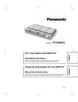 Panasonic TY-FB9TU User manual