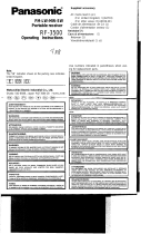 Panasonic RF3500EG Owner's manual
