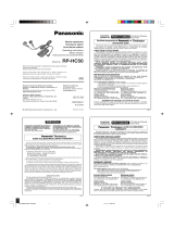 Panasonic RP HC50 User manual